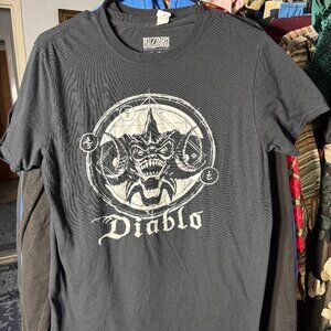 Blizzard LootGaming Diablo 100% Graphic print Tee T-Shirt SZ Medium